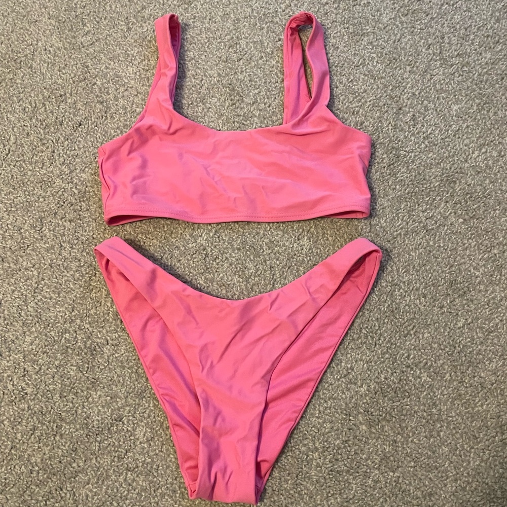 Hello Molly Bright Pink Bikini Set